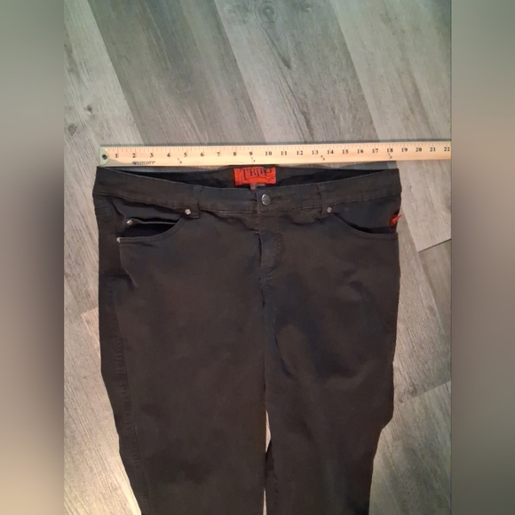 Tripp NYC Y2K Low-Rise Black T-Back Skinny Jeans, size 20R - Picture 12 of 13